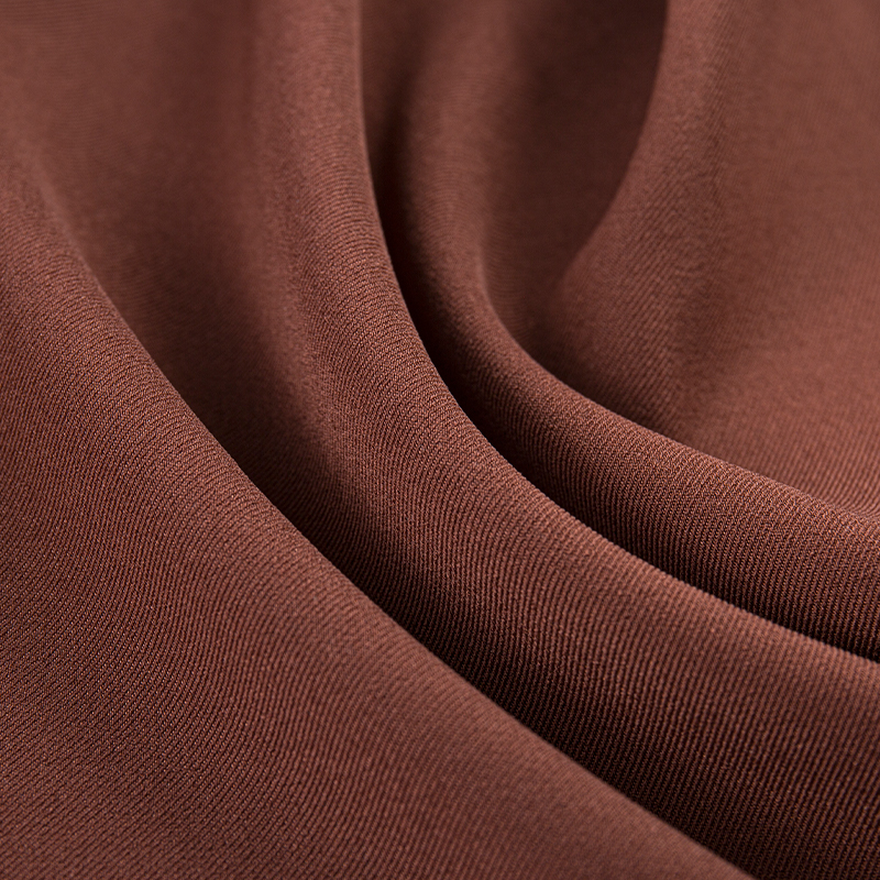 HY253 Brown Ren britisk twill fireveis stretch spandex blandet stoff
